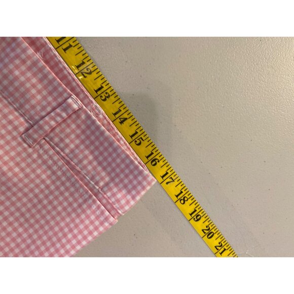 Talbots Pink Gingham Perfect Crop Pants Size 8 - Picture 9 of 10